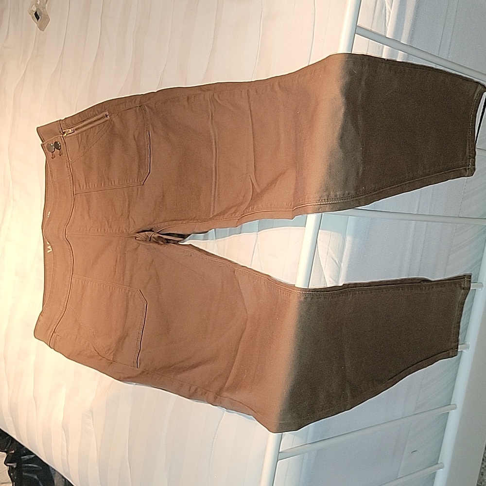 WHBM Brown Skinny Utility Pants